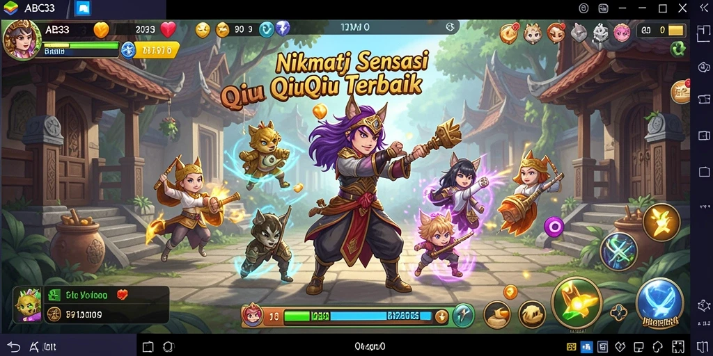 Tampilan seru gameplay QiuQiu di ABC33.