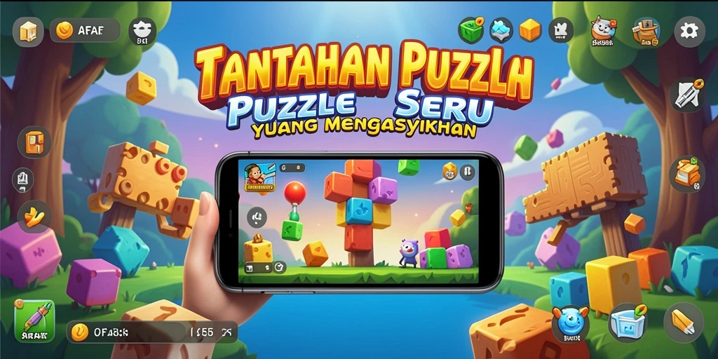 Gameplay AFAF menampilkan tantangan teka-teki yang menarik dan interaktif.