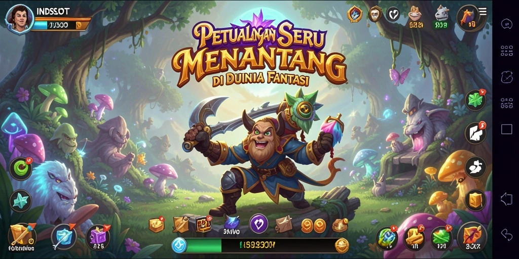 Tampilan gameplay INDSLOT yang menegangkan dan penuh petualangan.