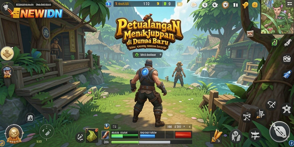 Tampilan gameplay NEWIDN yang menakjubkan dan penuh aksi.