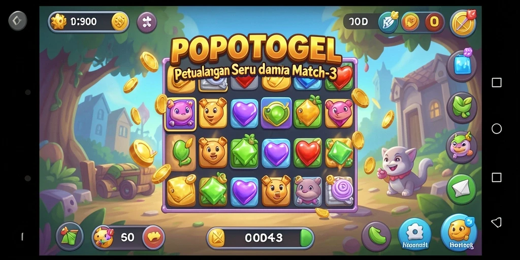 Tampilan gameplay seru dan penuh warna di POPOTOGEL.