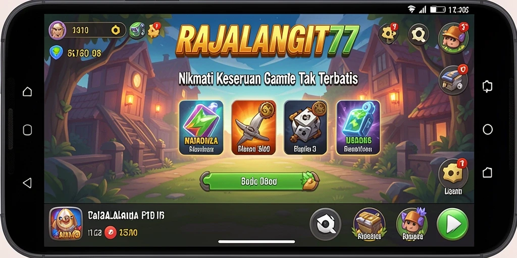 Tampilan menarik dari gameplay RAJALANGIT77 yang menampilkan sistem Idle.