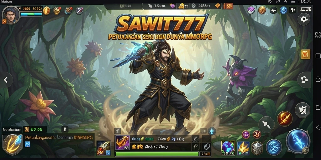 Tampilan menyenangkan dari gameplay SAWIT777 dalam dunia MMORPG.