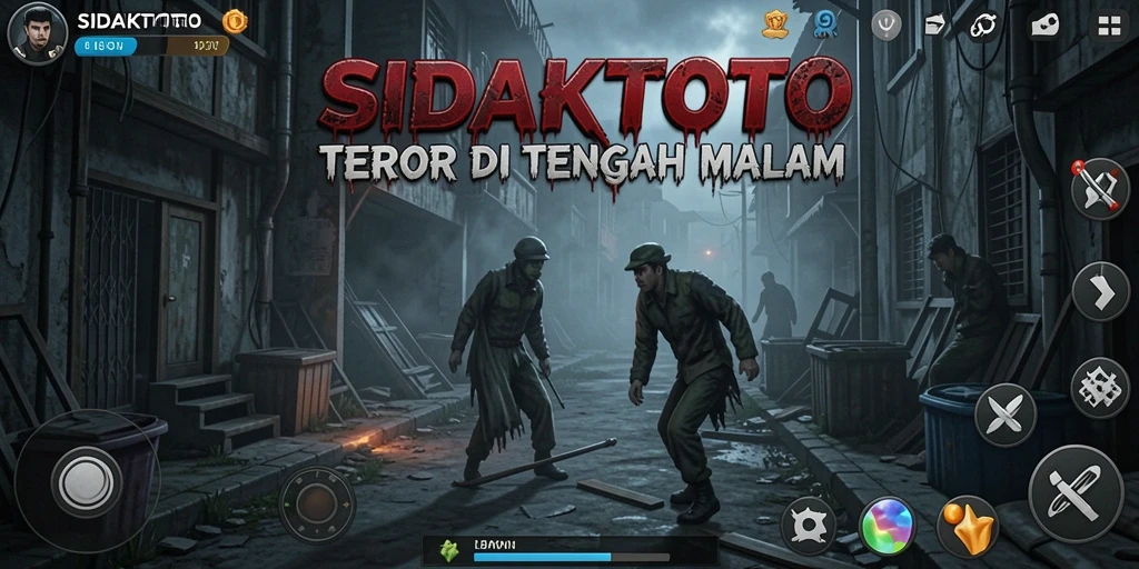 Screenshot menampilkan suasana gelap dan mencekam dalam SIDAKTOTO.