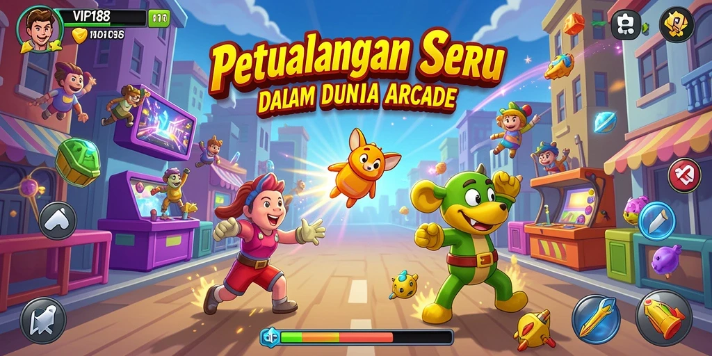 Tangkap momen seru dalam gameplay Arcade VIP188.