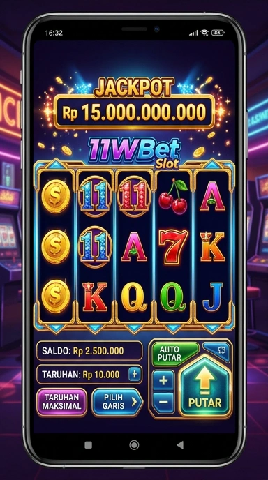 Tampilan antarmuka yang menarik dari aplikasi 11wbet.
